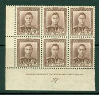 New Zealand: 1947/52   KGVI SG685    9d   [imprint Block - 97]     MH - Nuovi