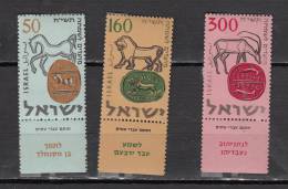ISRAEL * YT N° 121 122 123 - Unused Stamps (with Tabs)