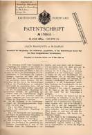 Original Patentschrift - L. Markovits In Budapest , 1906 , Ohrring - Verschluß , Ohrringe , Schmuck , Ohrschmuck !!! - Boucles D'oreilles