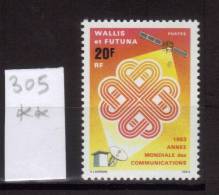 WALLIS Et FUTUNA 1983  Poste Yvert    N° 305   Neuf  Sans  Charnière Cote 0,65  €uros - Unused Stamps