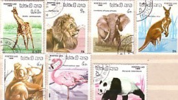 LAO  1986   ANIMALS    7v.-used - Elefanten