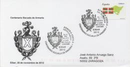 SPAIN. POSTMARK 100th ANNIV. SCHOOL OF ARMORY. EIBAR 2012 - Machines à Affranchir (EMA)