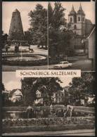 AK Schönebeck-Salzelmen, Kurpark, Johanniskirche, Schwanenteich, Gel, 1970 - Schoenebeck (Elbe)