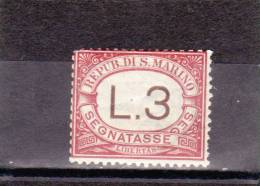 1897-1919 Segnatasse, Portomarken, Due  Sassone 7* 3L. MH Mi. Porto 7, Yv. Taxe 7          008 - Postage Due