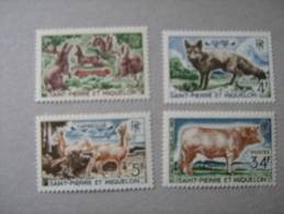 S P M    P 372/375  * *  ANIMAUX - Unused Stamps