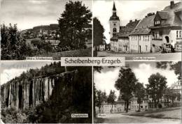 AK Scheibenberg/Kr. Annaberg, Orgelpfeifen, Markt, Große Kirchgasse, Gel, 1983 - Annaberg-Buchholz