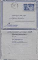 Canada Airmail Postal Stationery Ganzsache Entier Aerogramme ST. CATHARINES Ontario 1960 Cover Brief To BØRKOP Denmark - 1953-.... Regering Van Elizabeth II