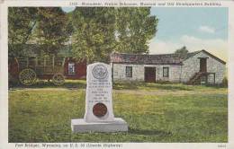 Wyoming Fort Bridger Monument Prairie Schooner Museum And Old Headquarters Building - Andere & Zonder Classificatie