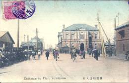 ASIE - JAPON - YOKOHAMA - Entrance To Pier - Carte Colorisée - Yokohama