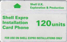 UK, CUR003, 120 Units, Shell Expro, 2 Scans.   (Cn : 348B). - Boorplatformen