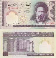 Iran P140g, 100 Rials, Modarres / Islamic Assembly Bldg,Ayatollah Khomeini W/m - Iran
