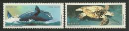 Brazil      " Turtle & Whale"      Set     SC# 2102-03   MNH** - Nuevos