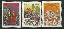 Brazil      " Carnivals"      Set     SC# 2301-03   MNH** - Ungebraucht