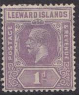 LEEWARD IS KEVII 1921 1d SG 61 HM XZ221 - Leeward  Islands