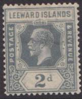 LEEWARD IS KEVII 1921 2d SG 65 HM XZ224 - Leeward  Islands