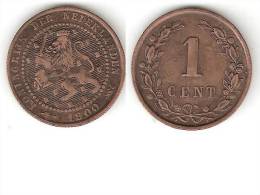 *netherlands  1 Cent 1900 Large Date  Km 107   Vf+ !!! - 1 Cent