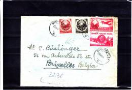 Roumanie - Russie - Lettre De 1951 - Avec Timbre Russe - Oblitération " Transit " De Bucarest - Expédié Vers La Belgique - Covers & Documents