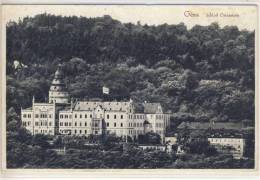 GERA , Schöner Stempel, Schloss Osterstein  Gelaufen 1934, 6 Pf Trauermarke - Gera