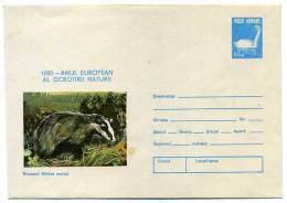 ENTIER POSTAL STATIONERY ROUMANIE BLAIREAU - Rongeurs