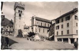 Cpsm - Saint Jeoire En Faucigny - La Vieille Tour Et L'église - Saint-Jeoire