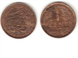 Netherlands  1 Cent 1926 Km 152   Xf+ !!!! - 1 Centavos