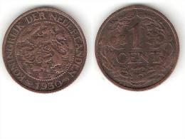 Netherlands  1 Cent 1930 Km 152   Xf+   !!! - 1 Cent