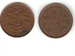 Netherlands  1 Cent 1937 Km 152   Xf   !!! - 1 Centavos