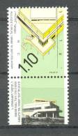 Bale1037-I - ISRAEL . 1990. ARCHITECTURE Fluorescent Paper , Philex/Michel  1174  MNH/postfrisch - Unused Stamps (with Tabs)