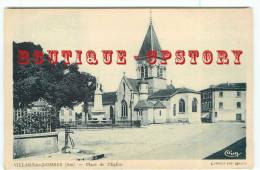 01 - VILLARS Les DOMBES - Fontaine à Eau < Place Eglise - Dos Scanné - Villars-les-Dombes