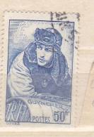 FRANCE N° 461 50F BLEU GUYNEMER OUTREMER OBL - Unused Stamps