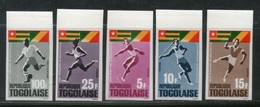 Togo 1965 Sports Javelin Running Football Discus Flag Sc 525-28,C46 IMPERF MNH # 765 - Neufs