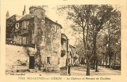 DEPTS DIV- Tarn - Ref -F906-monesties Sur Cerou -le Chateau Et Avenue De Candeze  - Carte Bon Etat - - Monesties