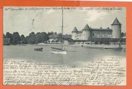 U106, Château Vaudois, Morges, Voilier, Lac Léman, Précurseur, Circulée 1903 - Morges