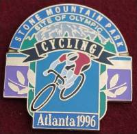 STONE MOUNTAIN PARK JEUX OLYMPIQUES ATLANTA 1996 - CYCLING- VELO  - CYCLISTE - CYCLISME -    (VERT) - Wielrennen