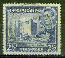 Chateau De Kolossi - CHYPRE - Roi Georges VI - N° 139 - 1938 - Zypern (...-1960)