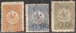 Turchia 1901 Nuovo/Usato - Mi. 159 I *; 162 II Us; 180 C SG  Vedere SCAN - 1837-1914 Smirne