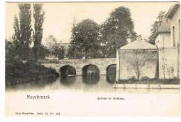 Postkaart / Carte Postale "Ruysbroeck - Entrée Du Château / Ingang Van Het Kasteel" - Sint-Pieters-Leeuw