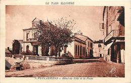 DEPTS DIV- Tarn -ref -F842-puylaurens - Hotel De Ville Et La Poste   - Carte Bon Etat  - - Puylaurens