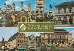 2000 JAHRE AUGSBURG, MULTIPLE VIEW, STATUE, FLOWERS, CAR - Augsburg