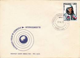 SPACE, INTERKOSMOS, `78, COSMONAUT, MJR M.HERMASZEWSJ, COVER, FDC, 1978, POLAND - FDC