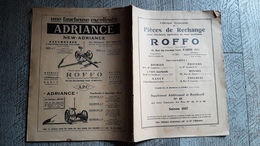 Brochure Tarif Pièces De Rechange Machines Agricoles Roffo 1937 Dessins Livry - Matériel Et Accessoires