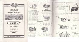 Brochure Machines Agricoles Viaud Barbezieux 1936 Illustré - Supplies And Equipment