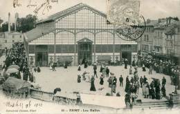 79--DEUX-SEVRES--NIORT  LES HALLES        ECRITE‹(•¿• )› - Niort