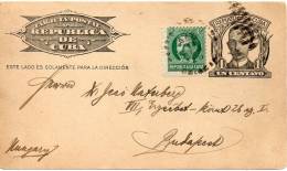 CUBA ENTIER POSTAL POUR LA HONGRIE 1926 - Usados