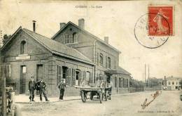 80--SOMME-- CORBIE     LA GARE      ECRITE‹(•¿• )› - Corbie