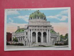 Winchester WV--- Handley Library 1922 Cancel- No Stamp  Ref 843 - Andere & Zonder Classificatie