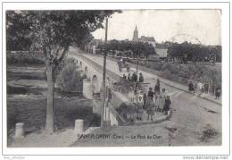 Saint-Florent - Le Pont Du Cher, Trés Animée, Saint-Florent-sur-Cher, 1909 - Saint-Florent-sur-Cher