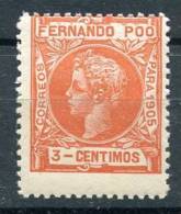 1905. 3 CENTIMOS. FERNANDO POO. ONLY 4.000  STAMPS ISSUED. MNH** - Fernando Poo