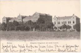 Anklam Königliche Kriegsschule Mit Neuem Lazarett 22.3.1906 Gelaufen - Anklam