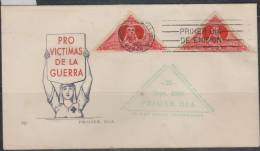 O) 1959 CUBA, PRO WAR VICTIMS, FIRST TRIANGULAR STAMP, MINT. - FDC